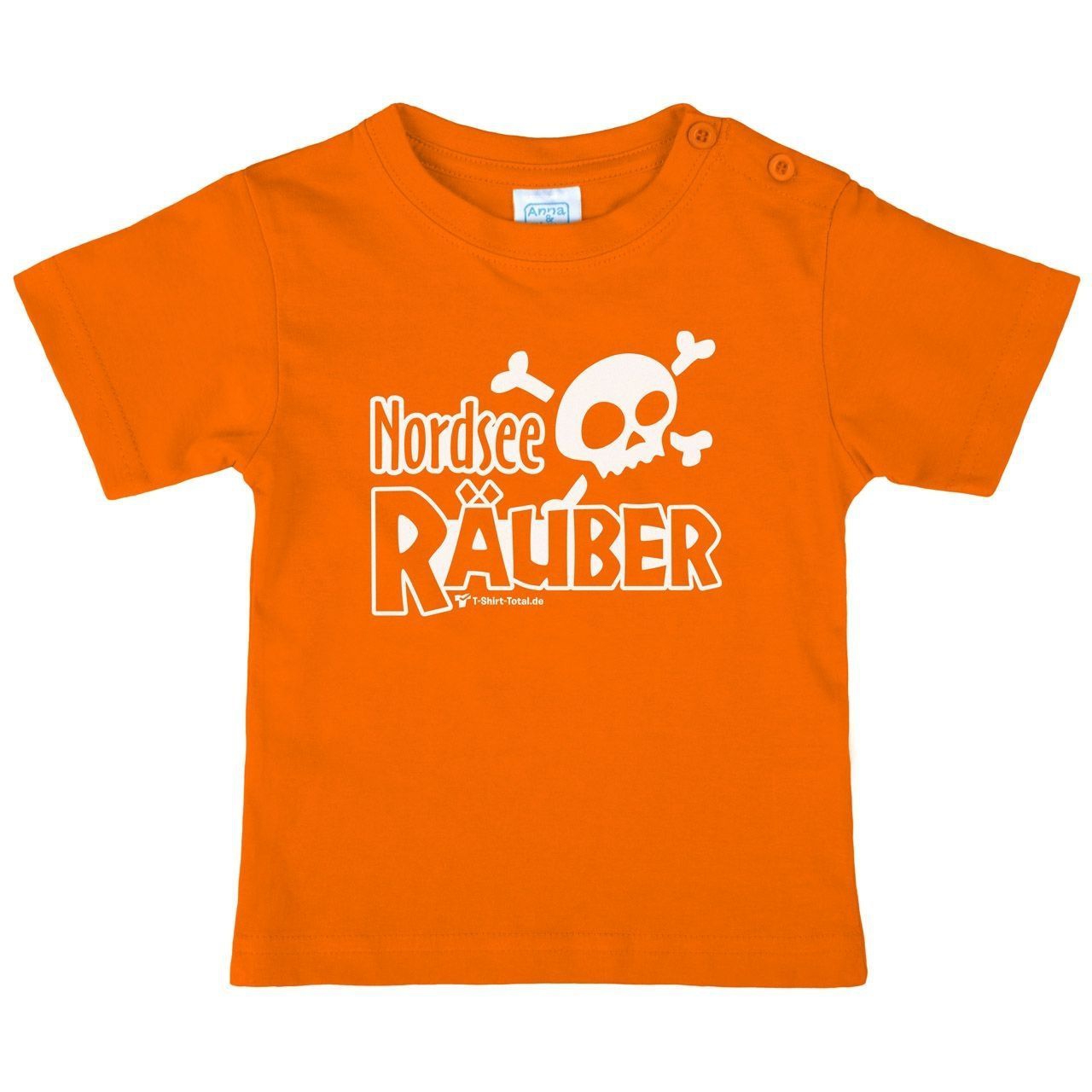 Nordsee Räuber Kinder T-Shirt orange 110 / 116