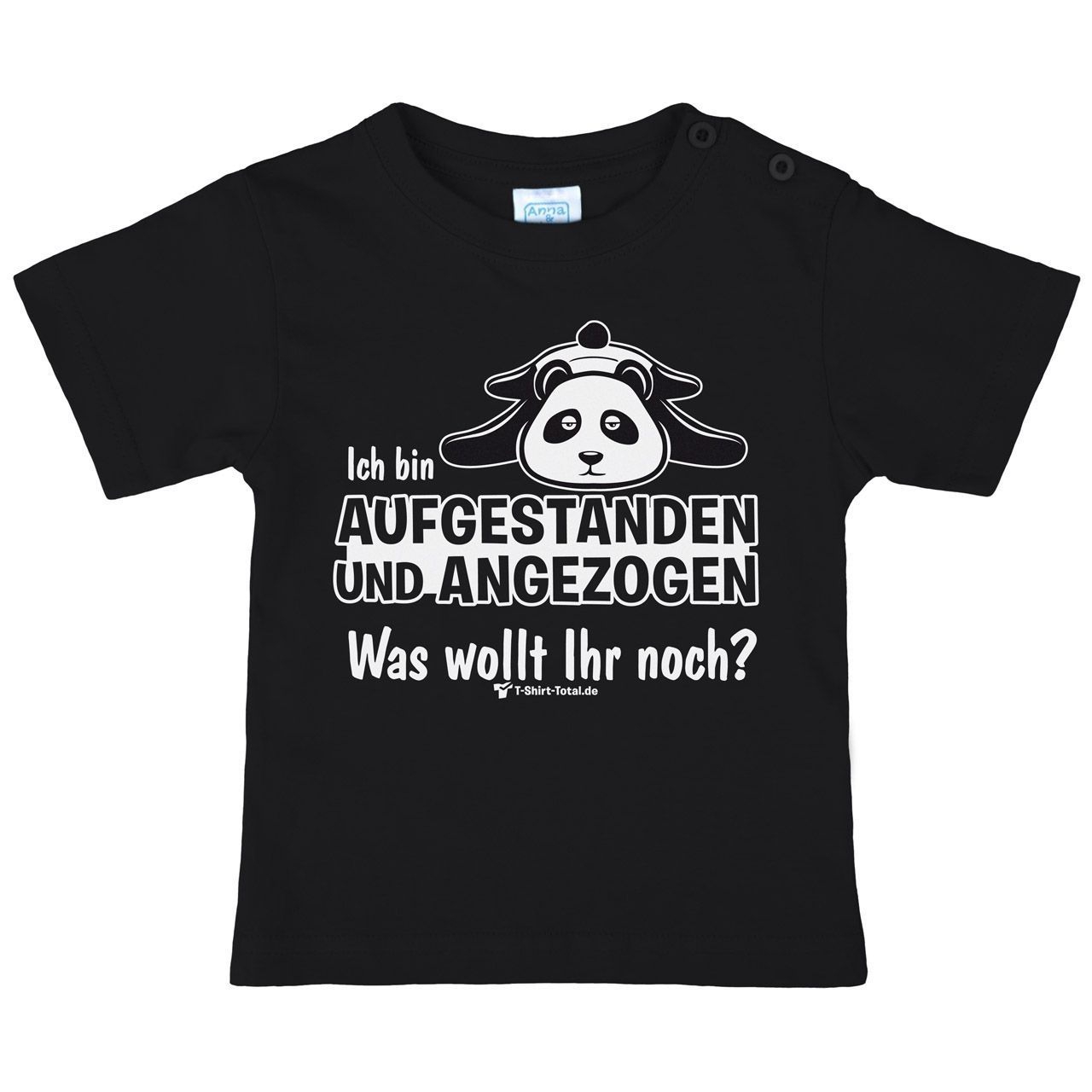 Angezogen Kinder T-Shirt schwarz 146 / 152