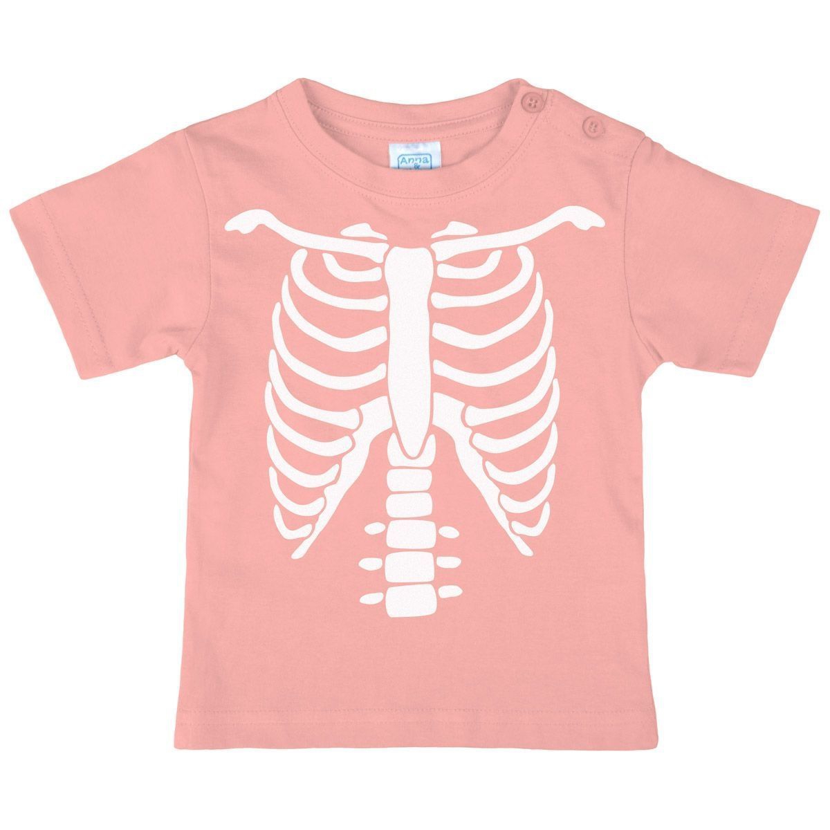 Skelett Kinder T-Shirt rosa 92