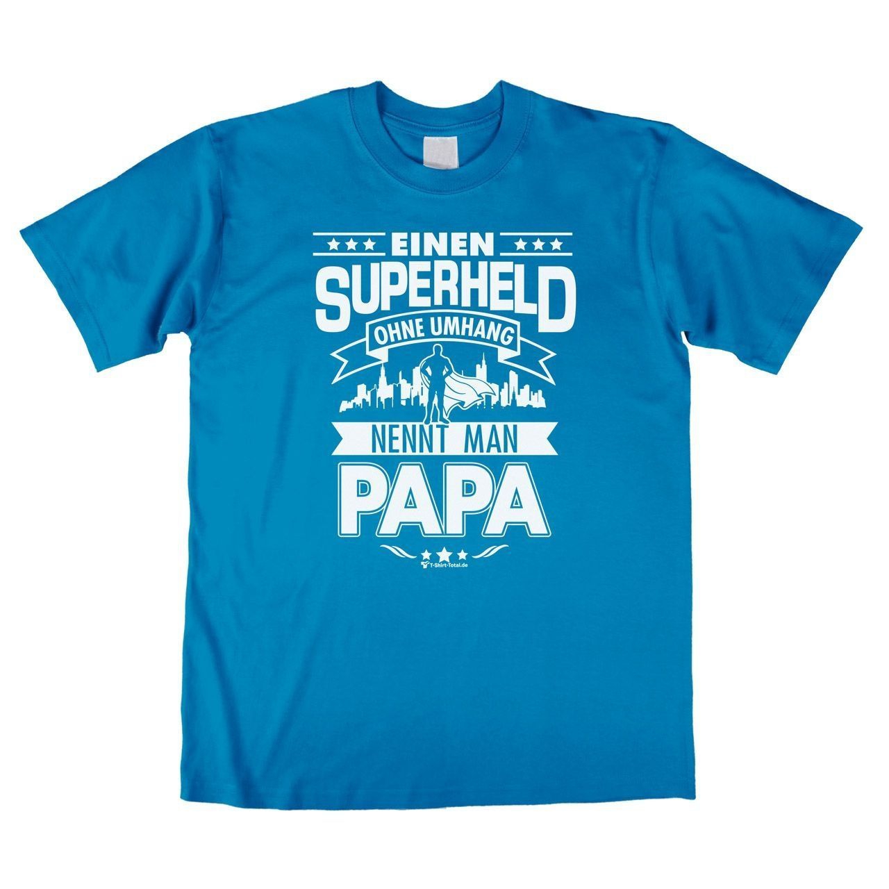Superheld Papa Unisex T-Shirt petrol Large