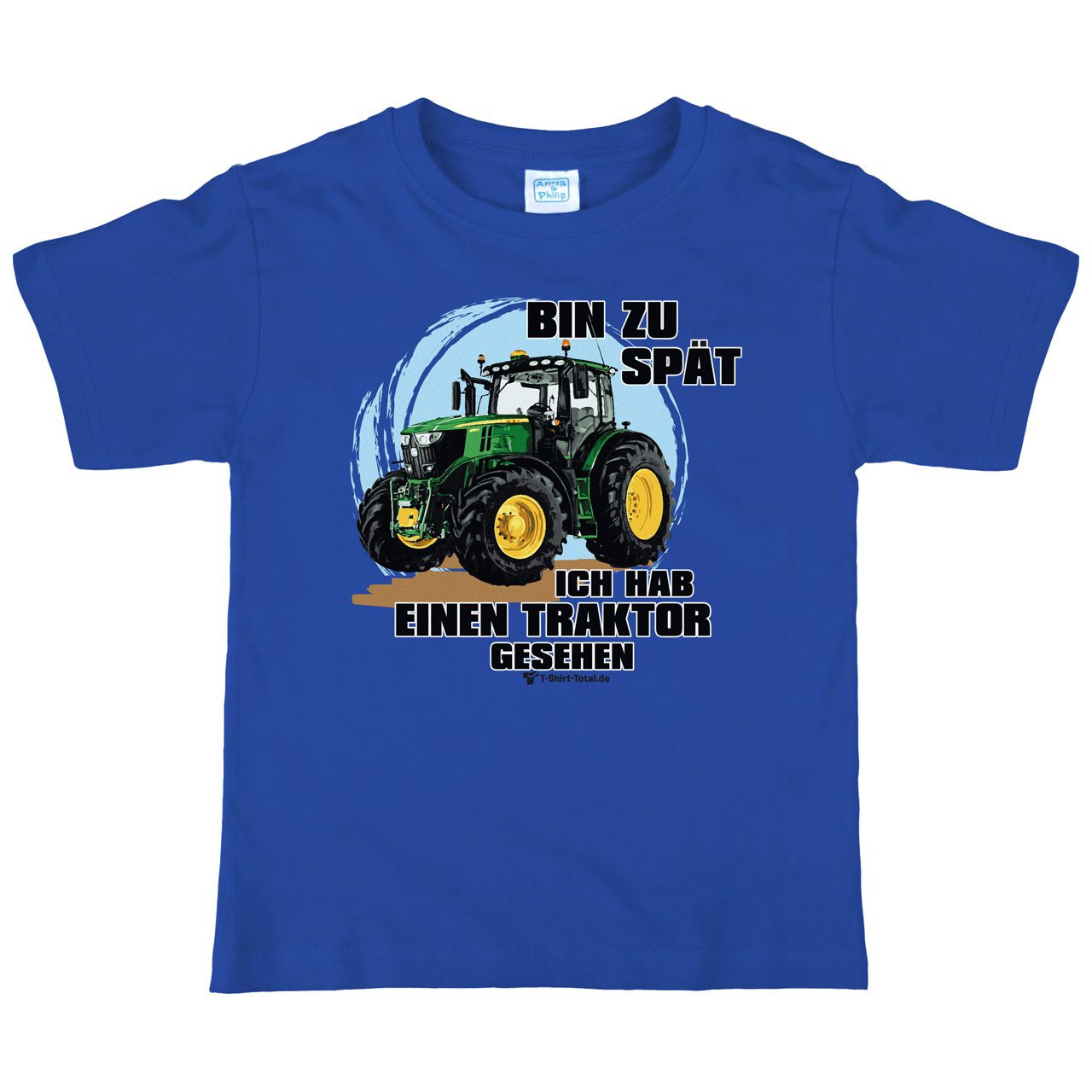 Hab einen Traktor Kinder T-Shirt royal 110 / 116
