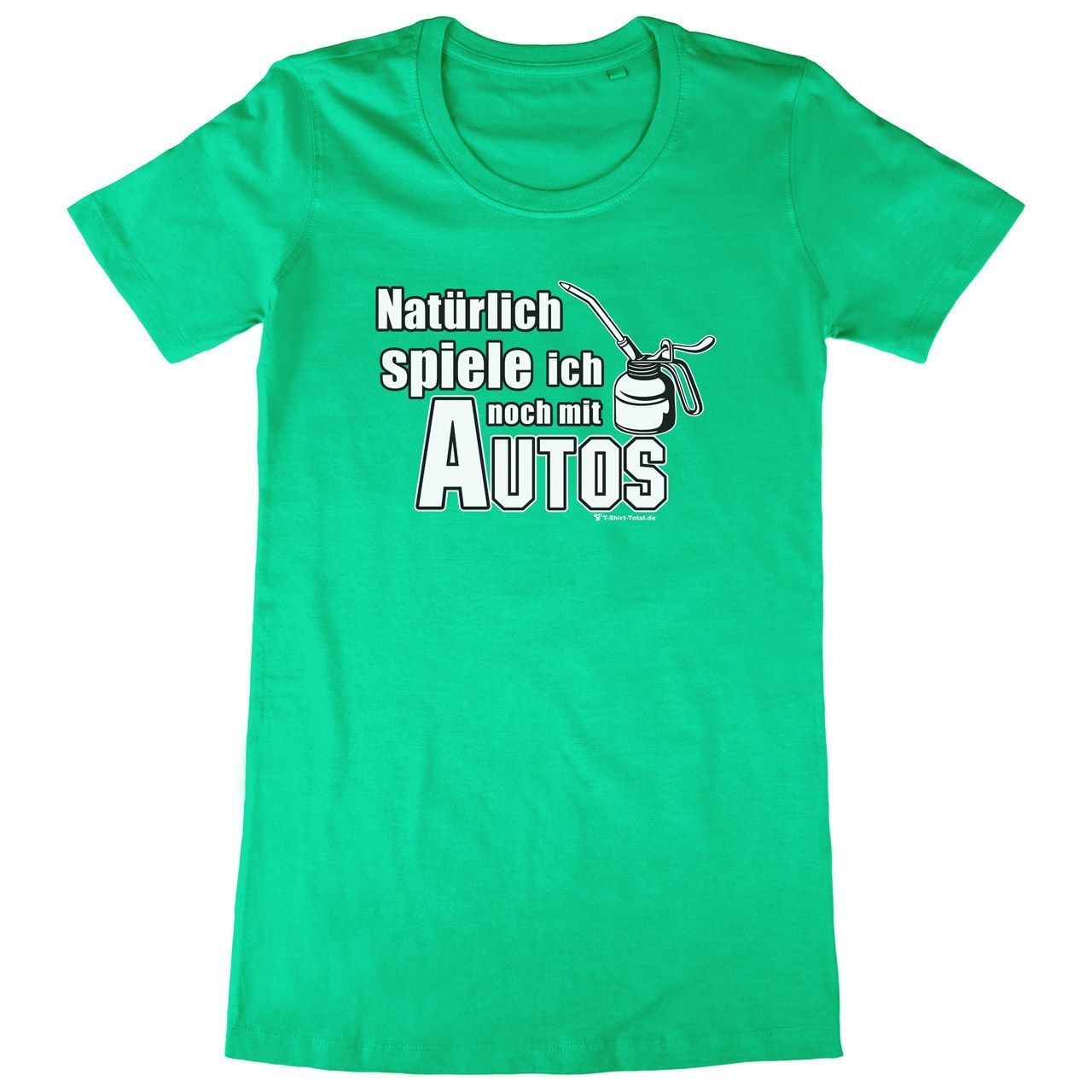 Spiele mit Autos Woman Long Shirt grün Medium