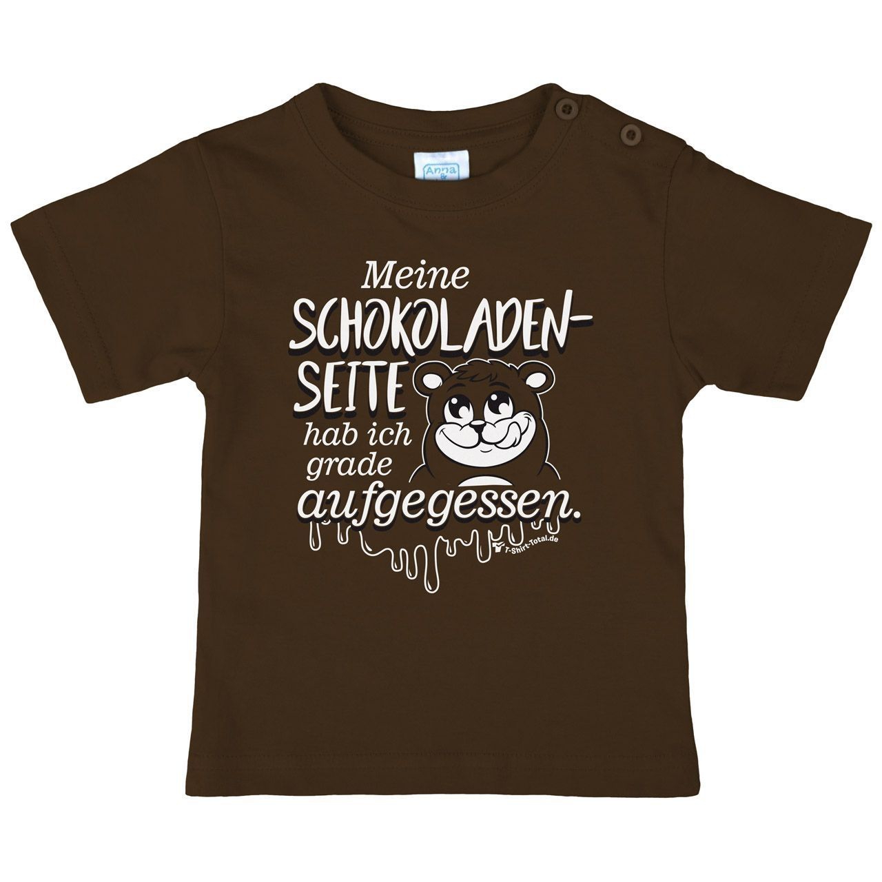 Schokoladenseite Kinder T-Shirt braun 98