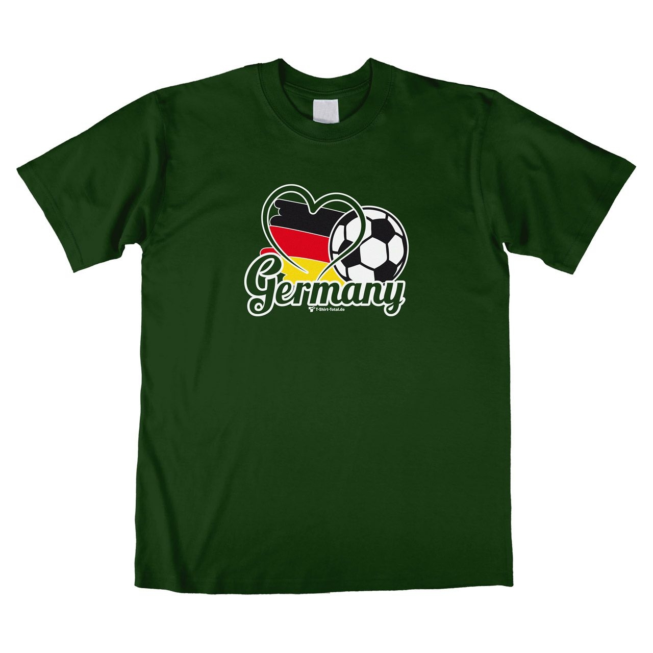 Fußball Germany Unisex T-Shirt dunkelgrün Extra Small