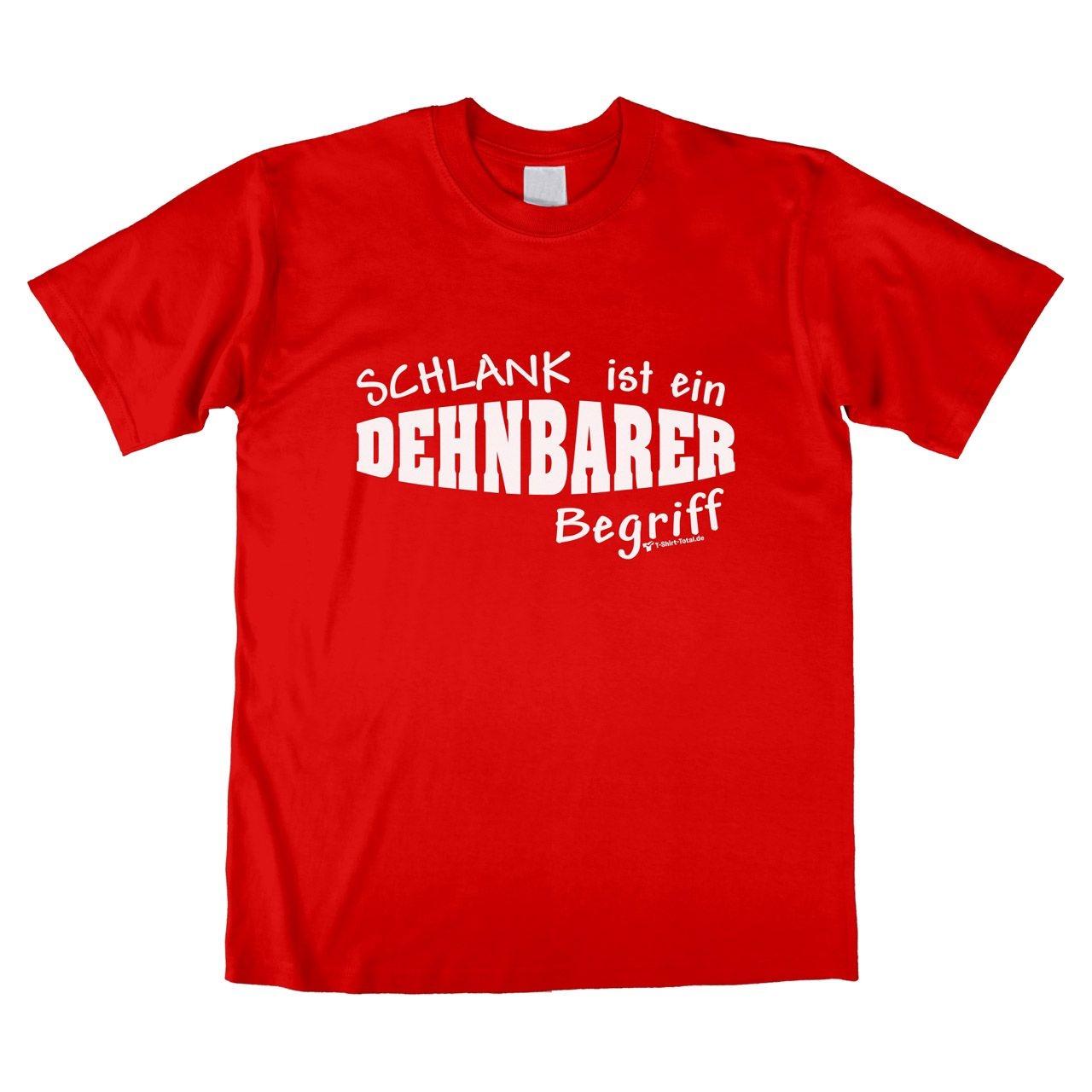 Dehnbar Unisex T-Shirt rot Extra Large
