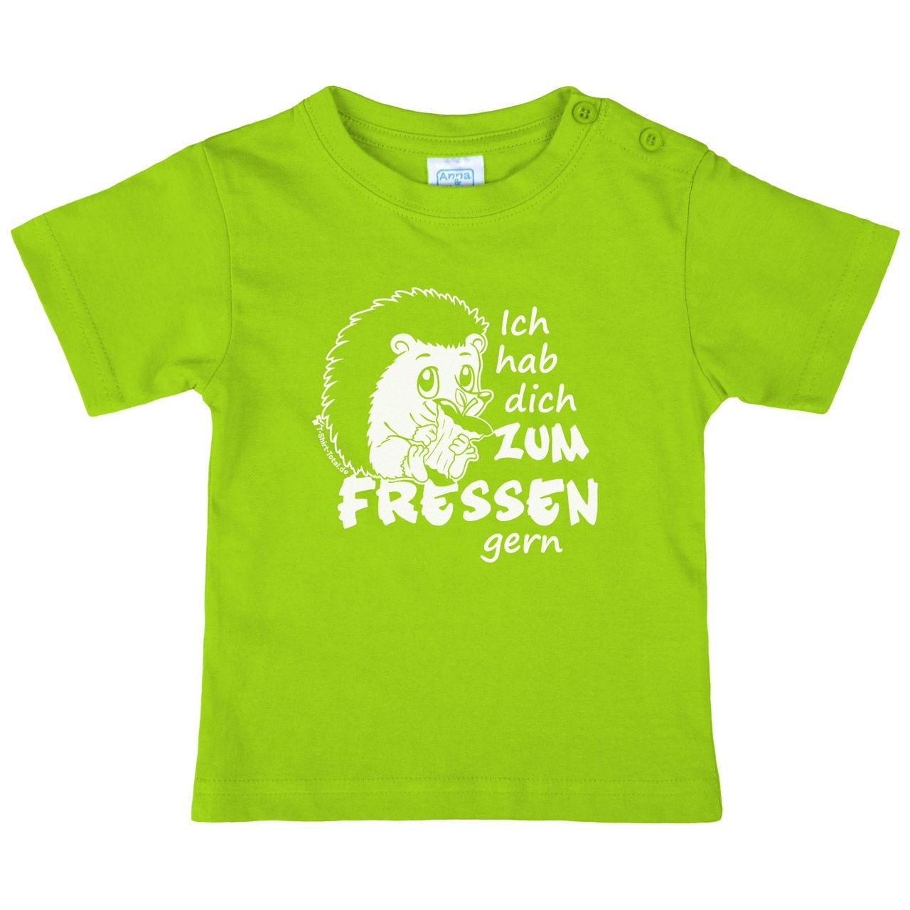 Zum fressen gern Kinder T-Shirt hellgrün 80 / 86