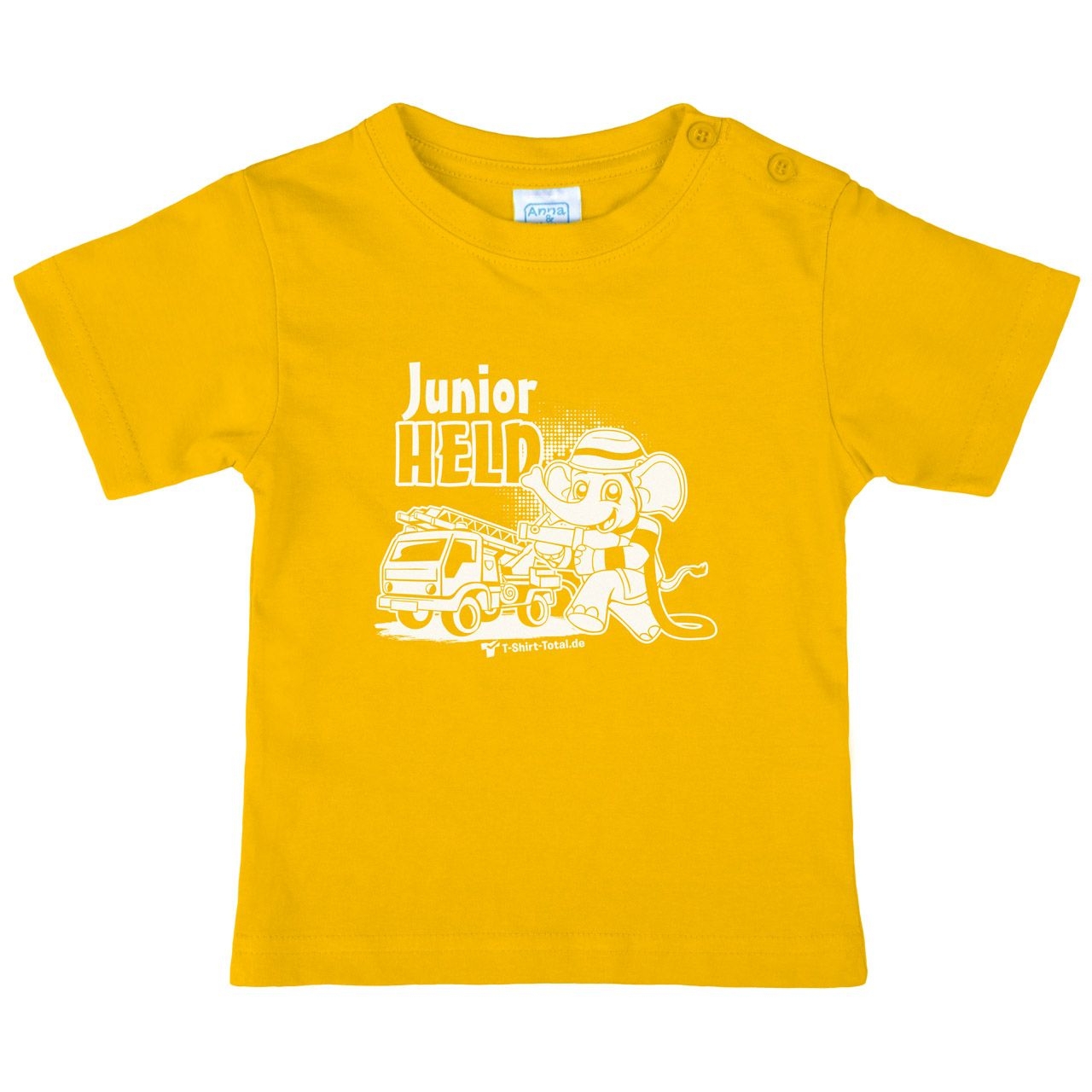 Junior Held Feuerwehr Kinder T-Shirt gelb 68 / 74