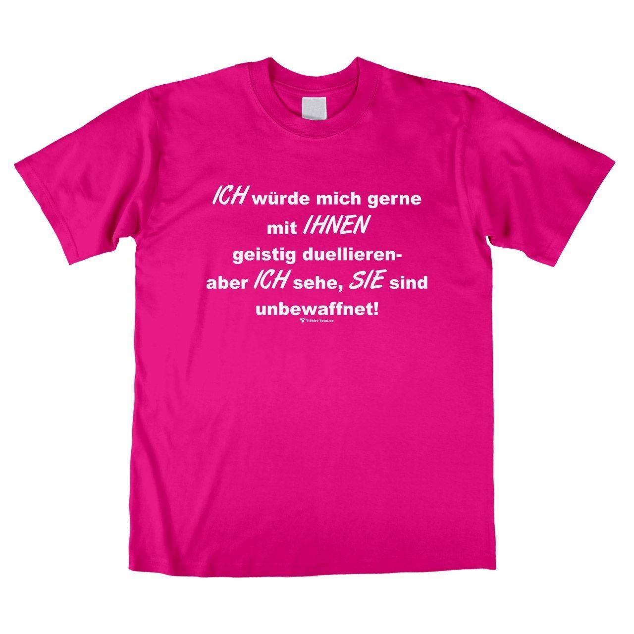 Duell Unisex T-Shirt pink Large
