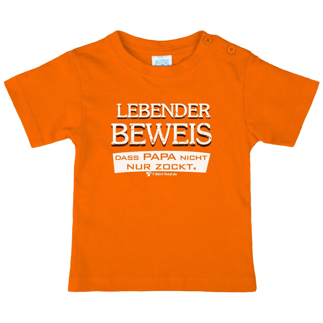 Lebender Beweis Kinder T-Shirt orange 56 / 62