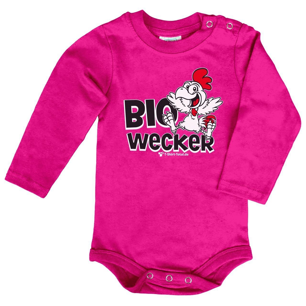 Bio Wecker Baby Body Langarm pink 68 / 74