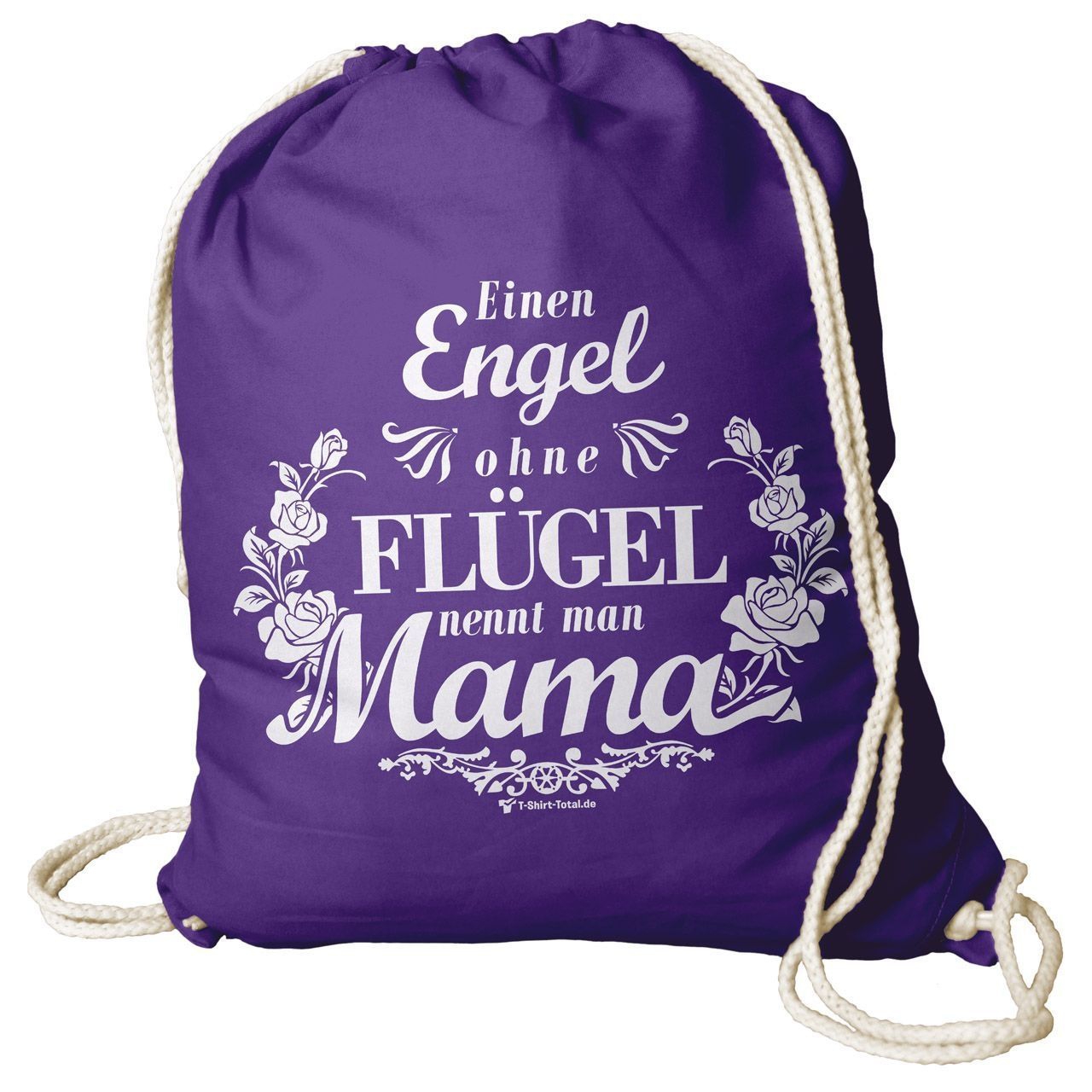 Mama ohne Flügel Rucksack Beutel lila