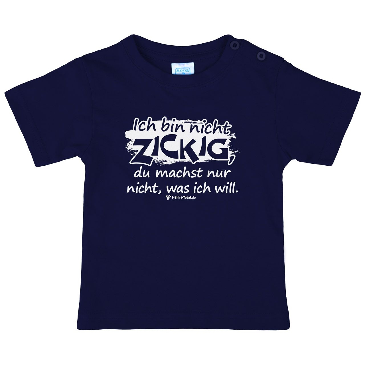 Bin nicht zickig Kinder T-Shirt navy 92