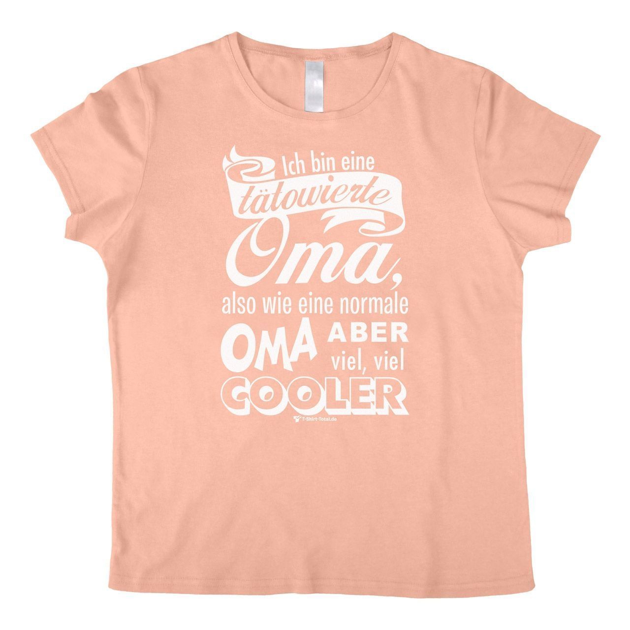 Tätowierte Oma Woman T-Shirt rosa Small