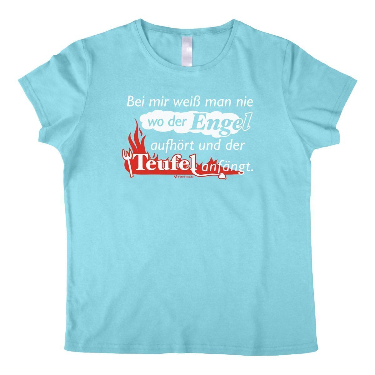 Engel Teufel Woman T-Shirt hellblau 2-Extra Large