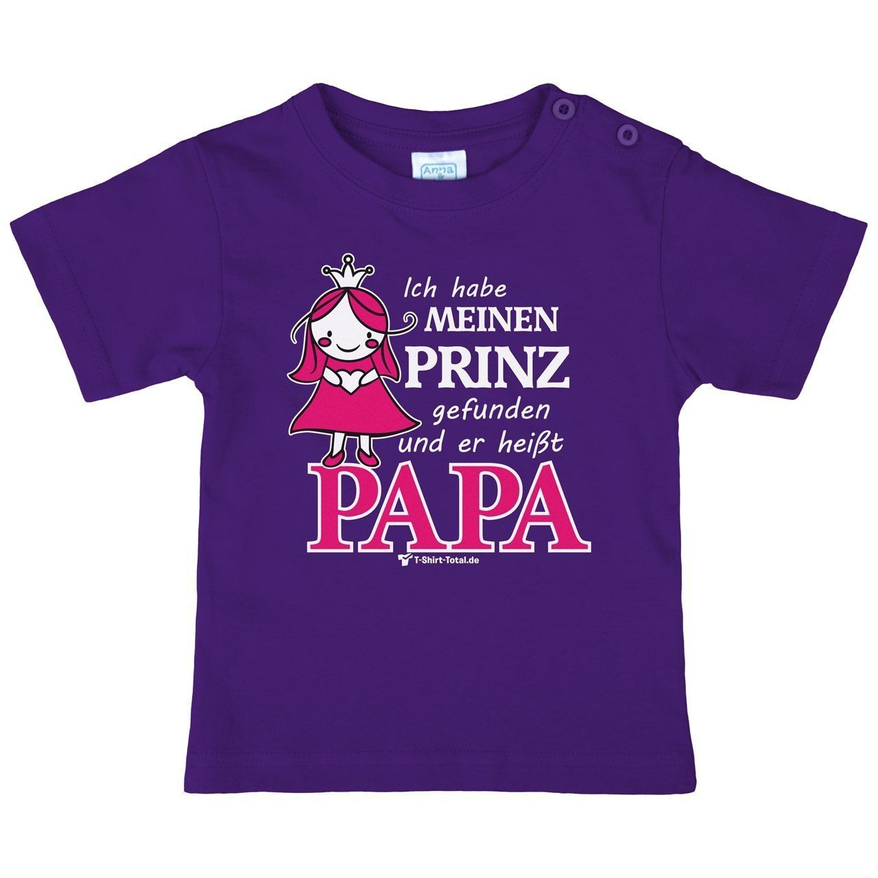 Prinz gefunden Kinder T-Shirt lila 104