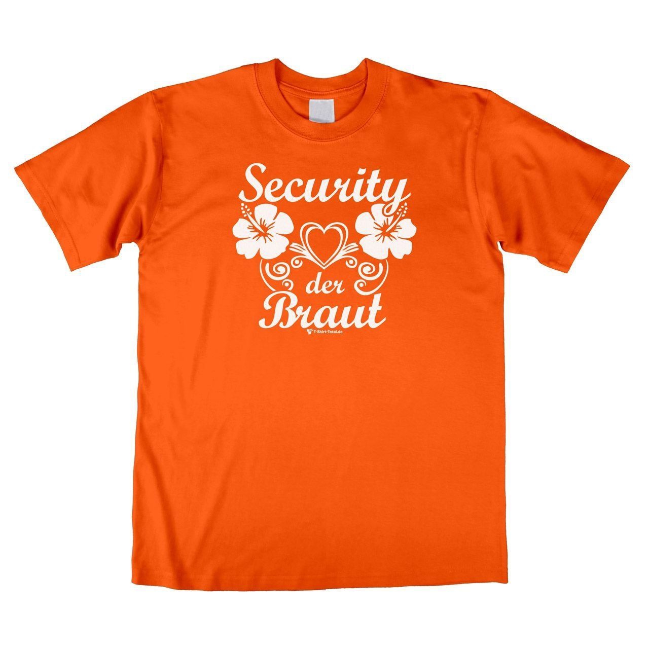 Security der Braut Unisex T-Shirt orange Medium