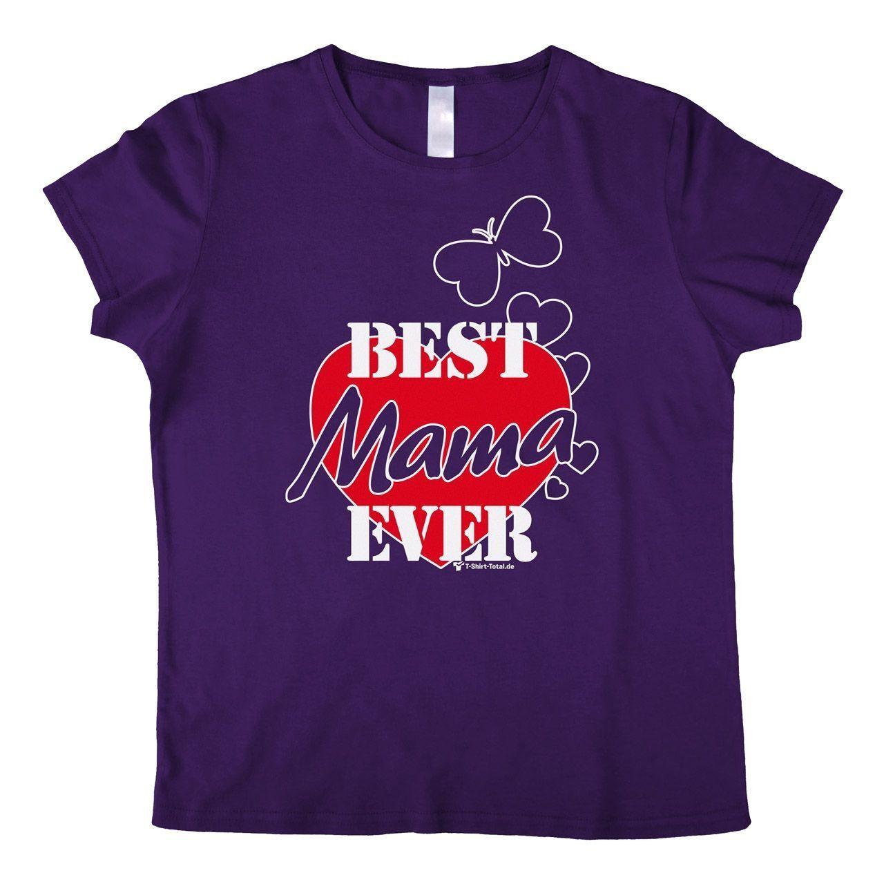 Best Mama ever Woman T-Shirt lila Extra Large