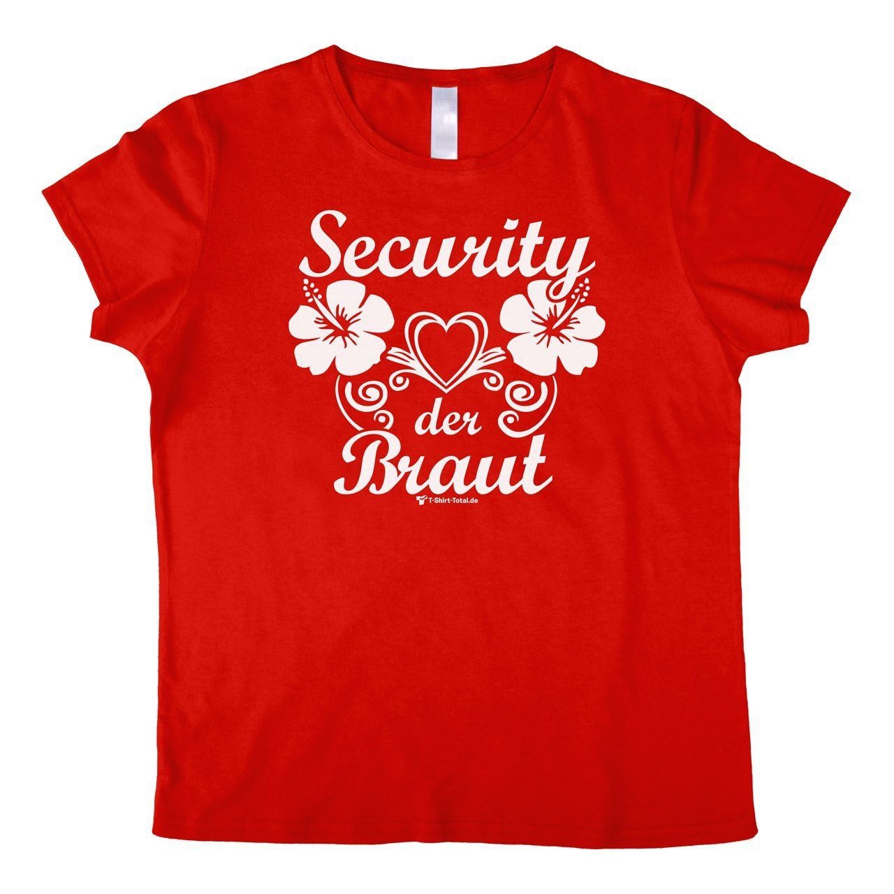 Security der Braut Woman T-Shirt rot Small