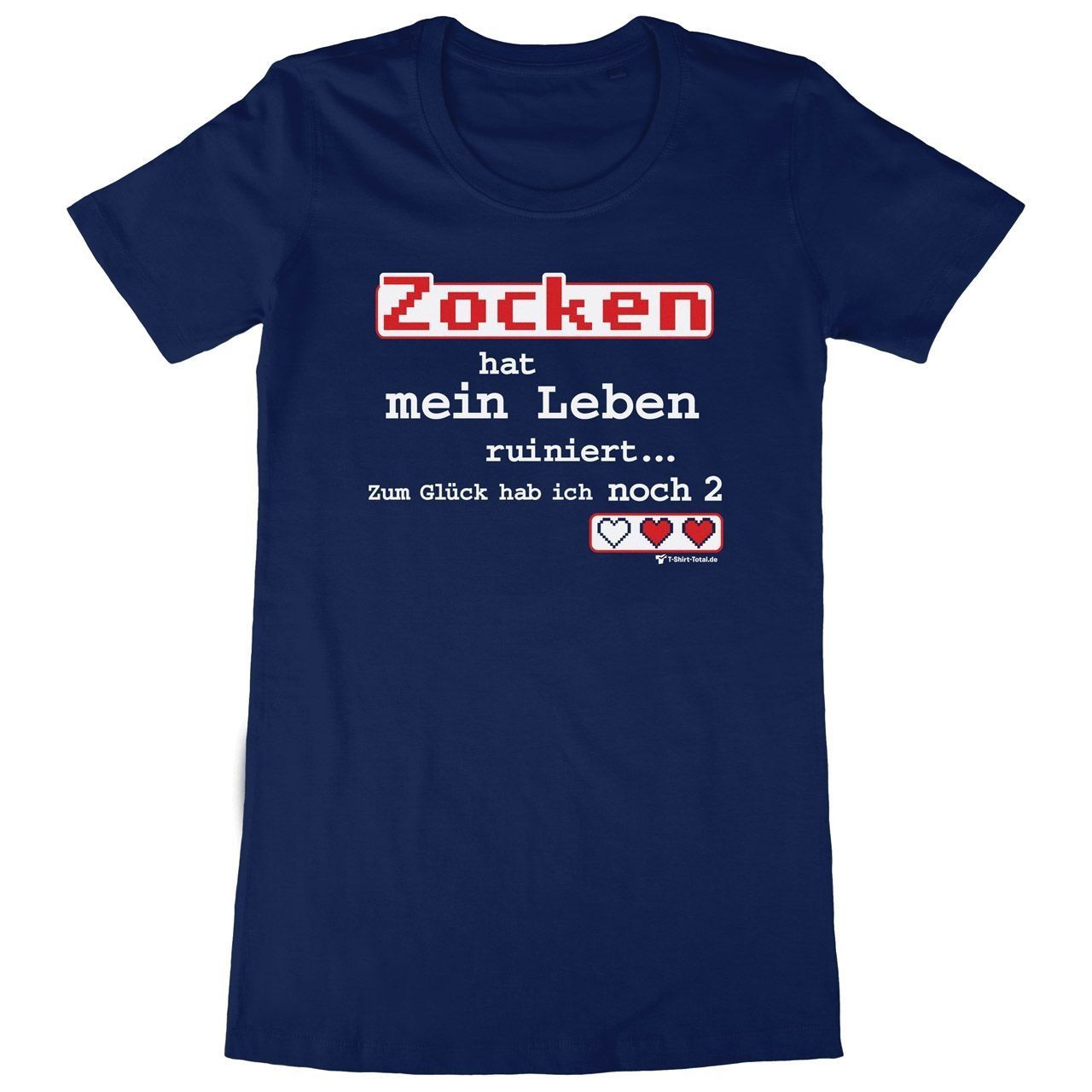 Zocken ruiniert Woman Long Shirt navy Extra Large
