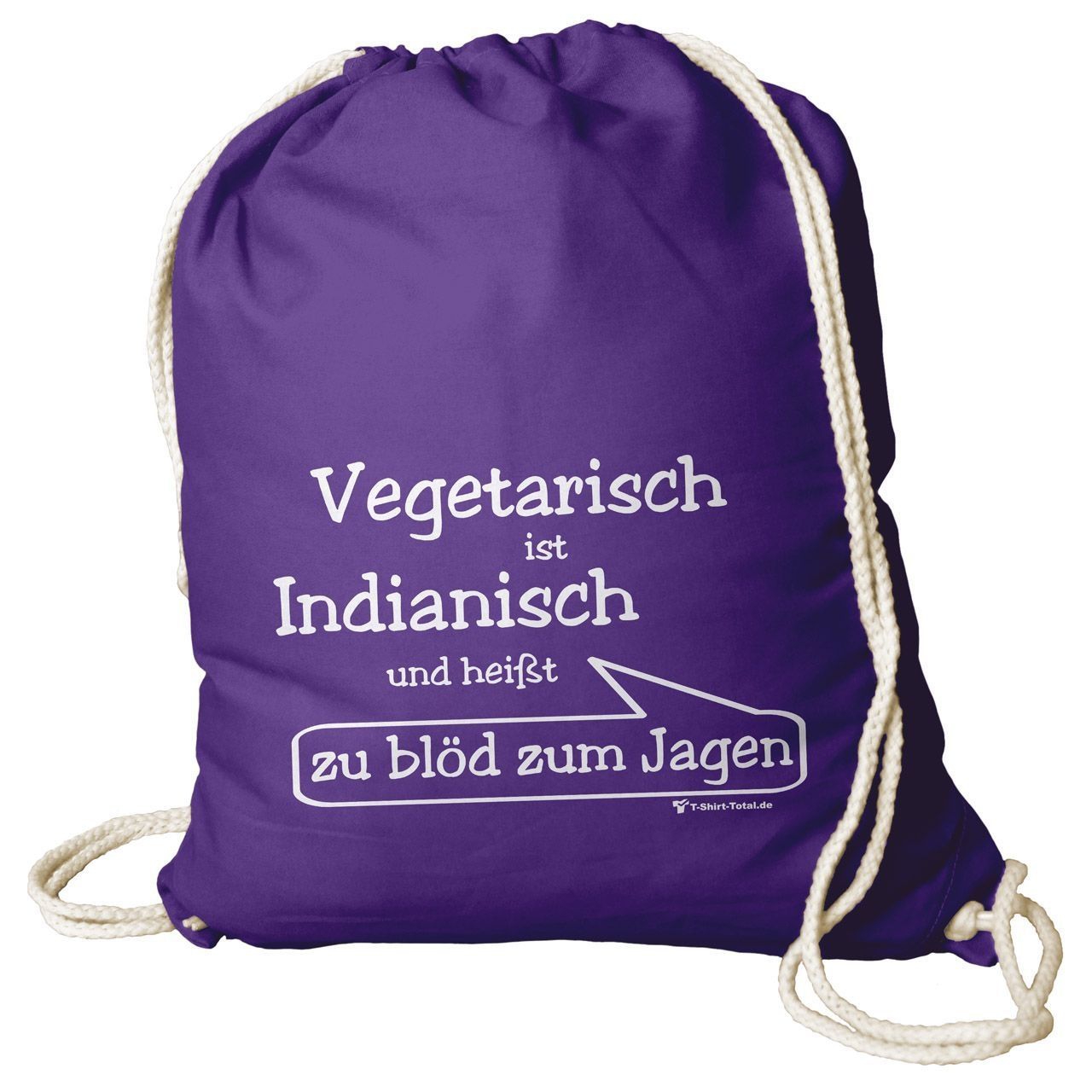 Vegetarisch Rucksack Beutel lila