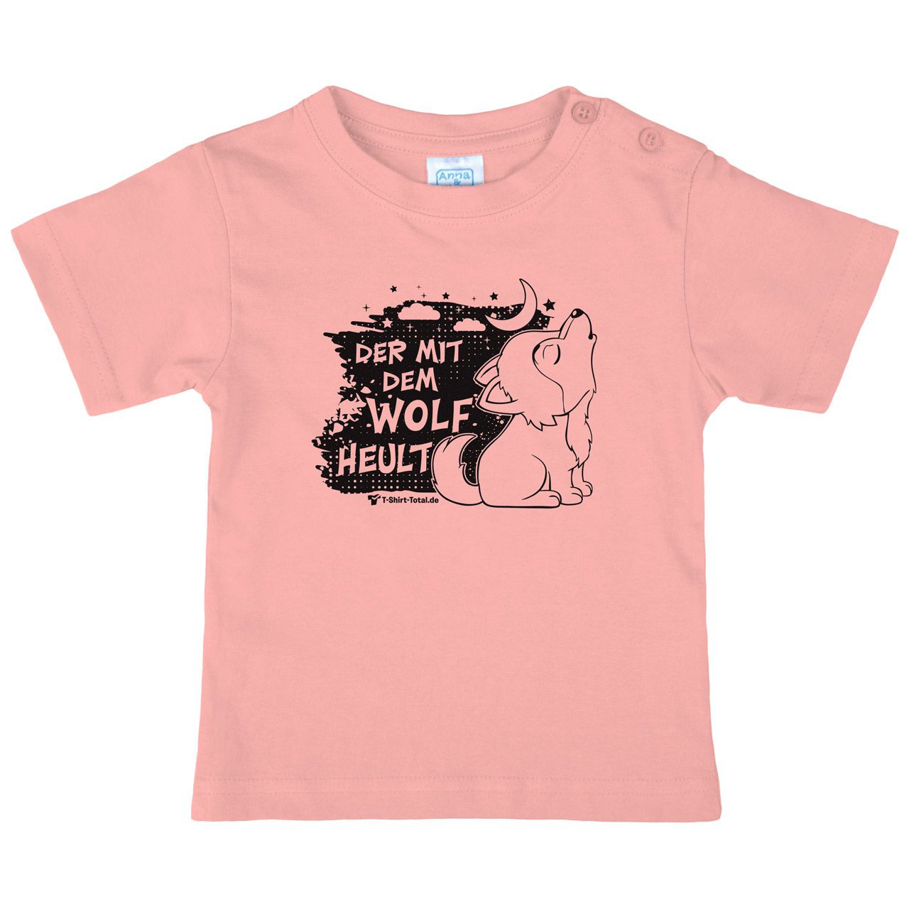 Der mit dem Wolf Kinder T-Shirt rosa 80 / 86