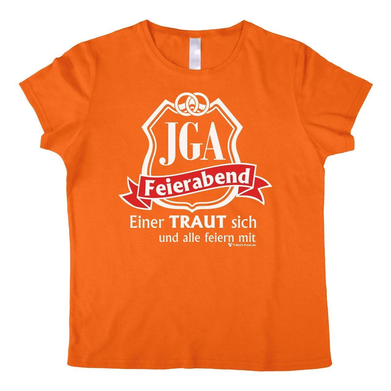 JGA Feierabend Woman T-Shirt orange Small