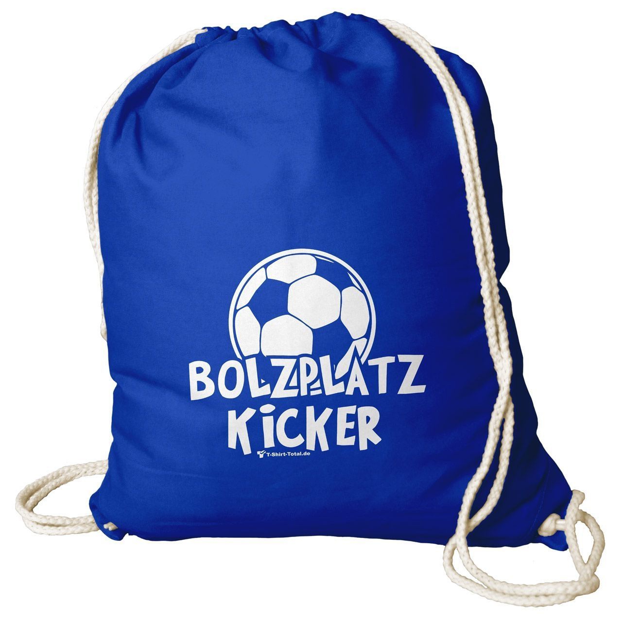 Bolzplatz Kicker Rucksack Beutel royal