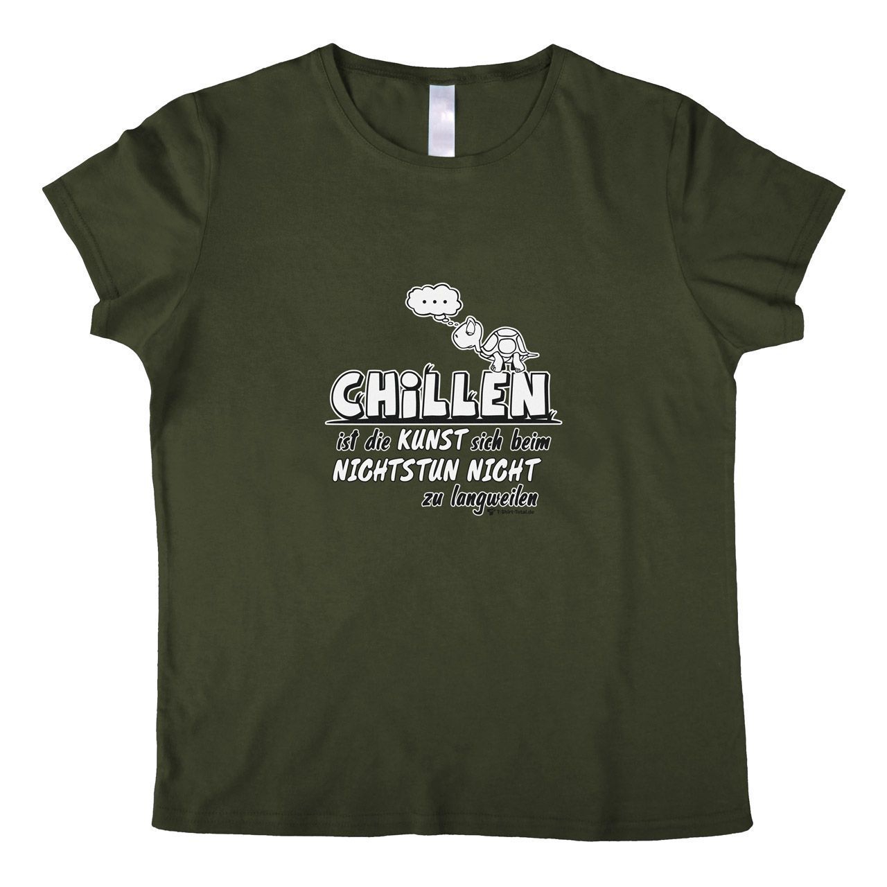 Chillen Woman T-Shirt khaki Small