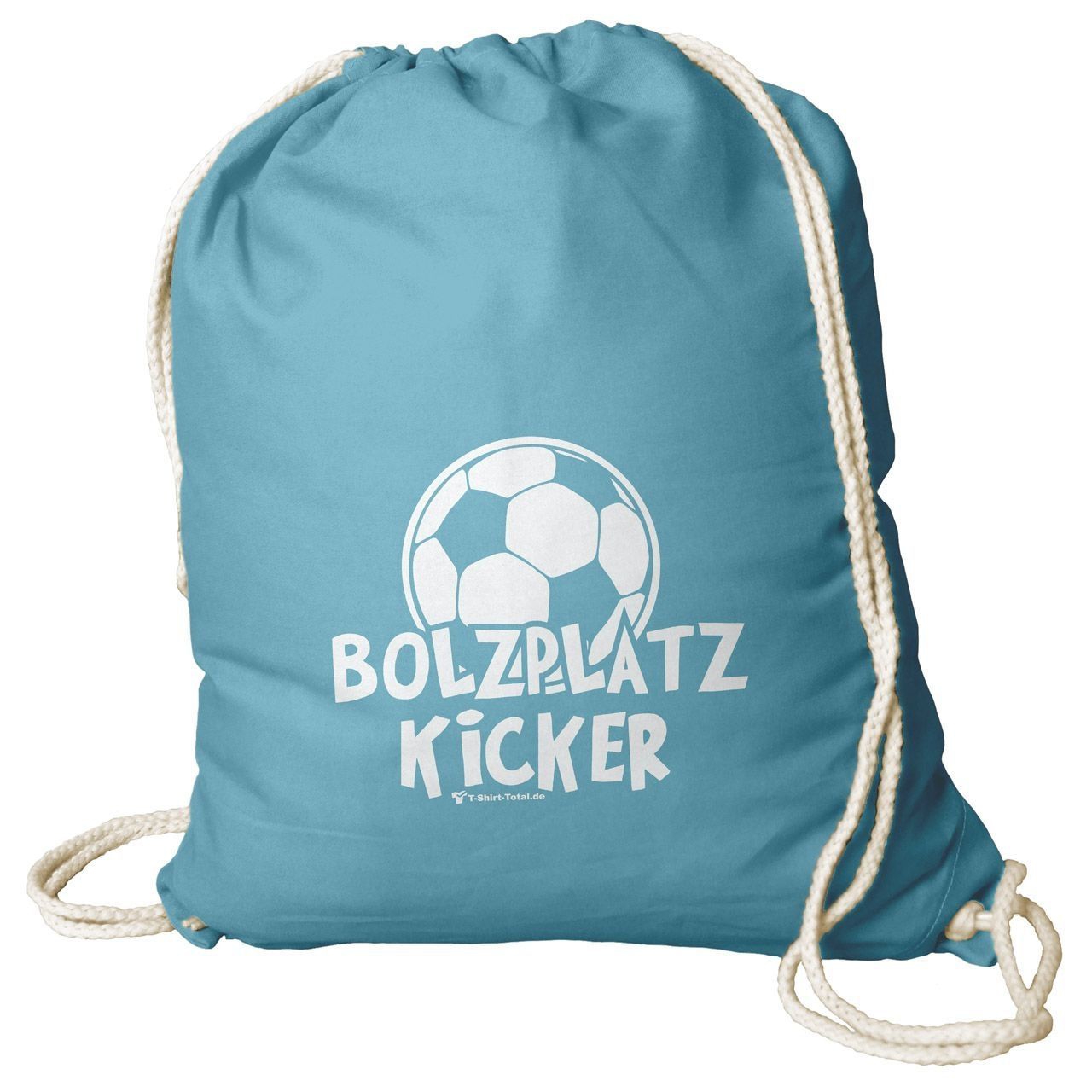 Bolzplatz Kicker Rucksack Beutel türkis