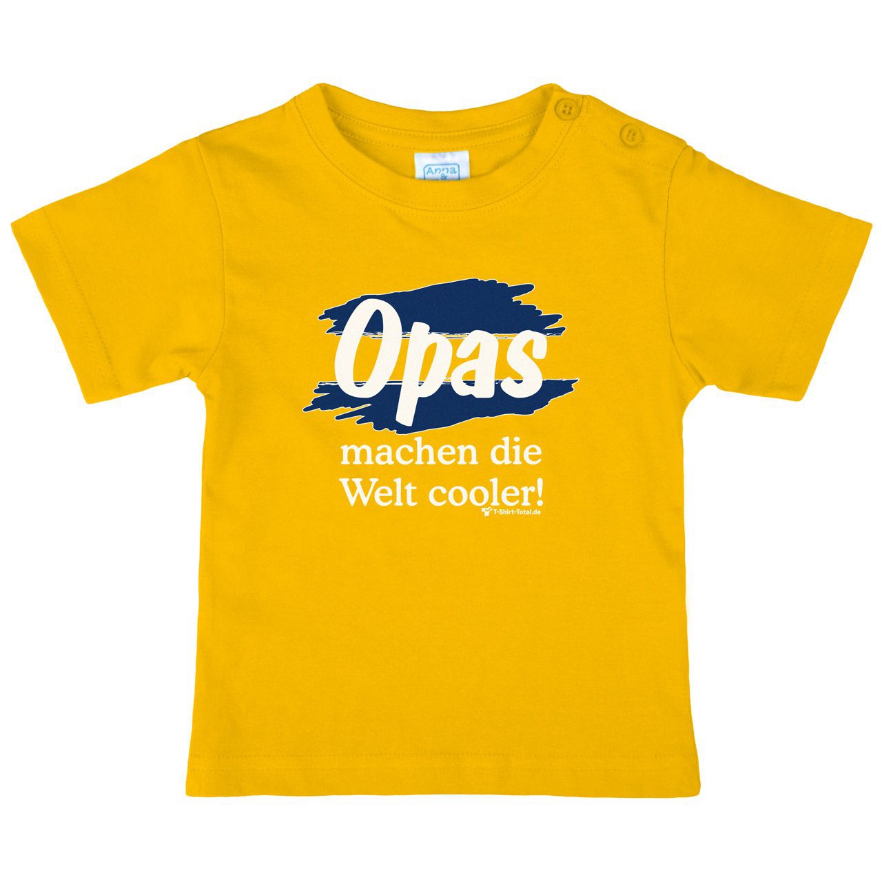 Welt cooler Opa Kinder T-Shirt gelb 92