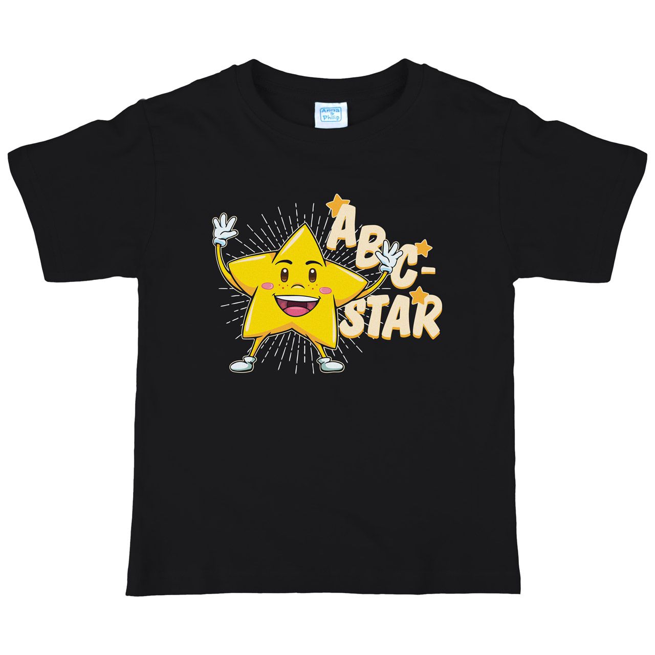 ABC Star Kinder T-Shirt schwarz 122 / 128