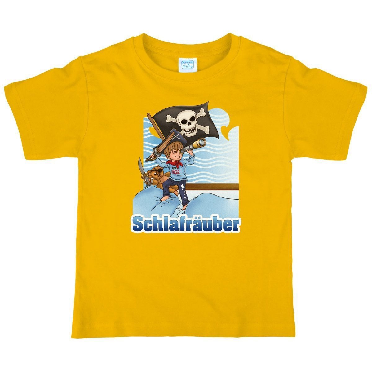 Schlafräuber Kinder T-Shirt gelb 80 / 86