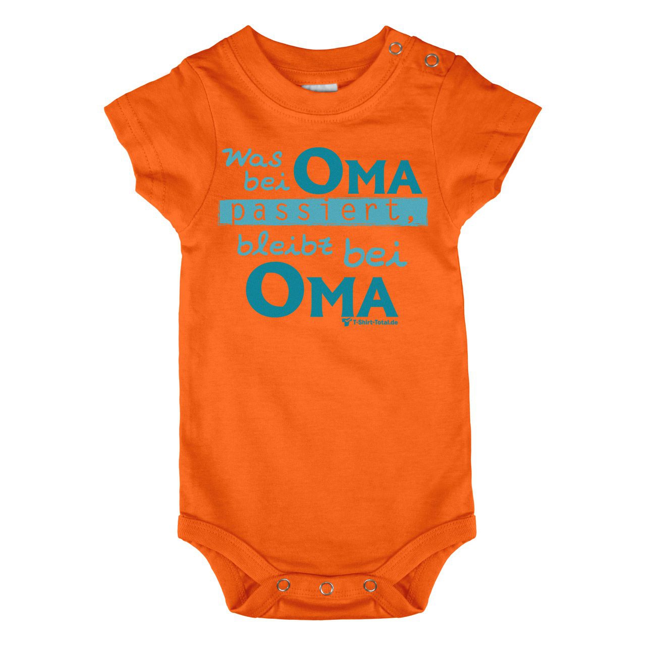 Was bei Oma passiert Baby Body Kurzarm orange 56 / 62