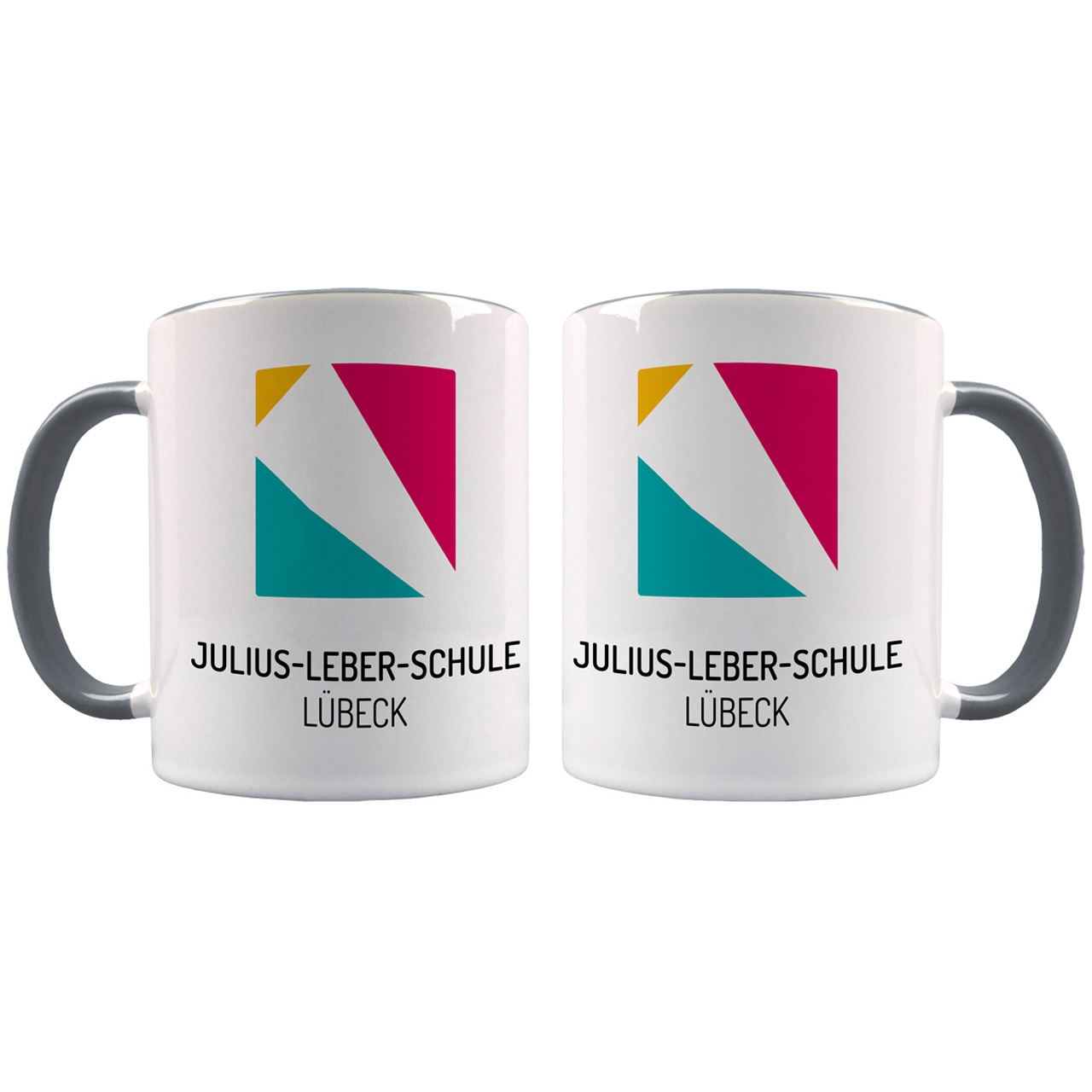 Julius-Leber-Schule Tasse grau / weiß