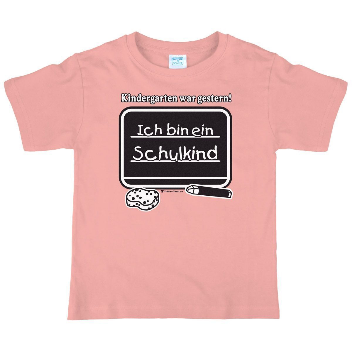 Kindergarten war gestern Kinder T-Shirt rosa 122 / 128