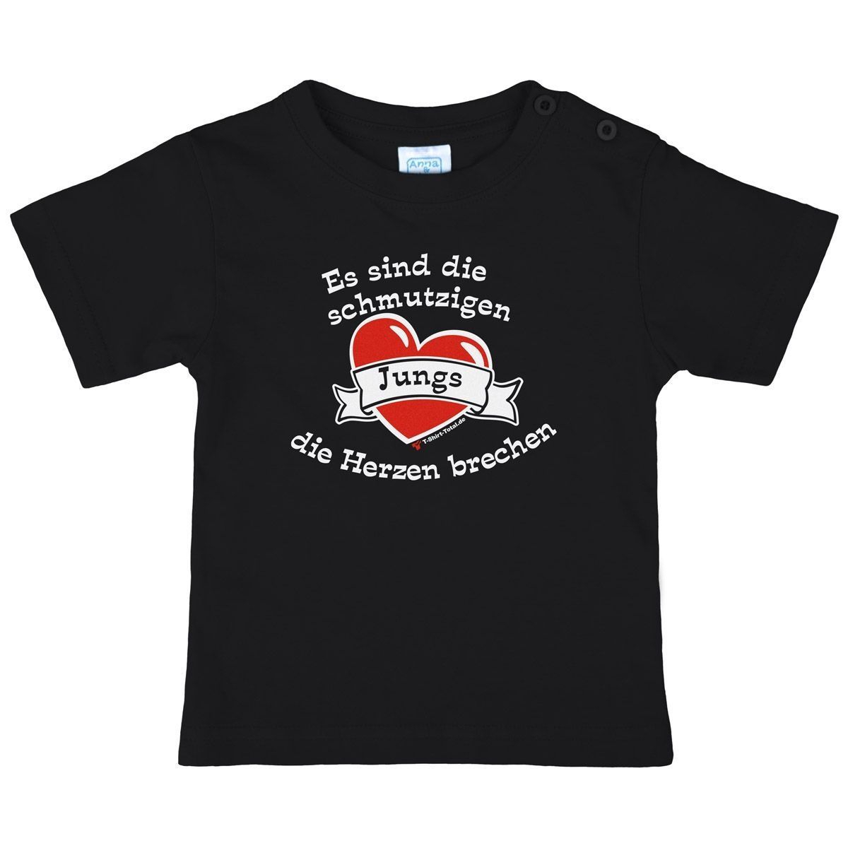 Schmutzige Jungs Kinder T-Shirt schwarz 98