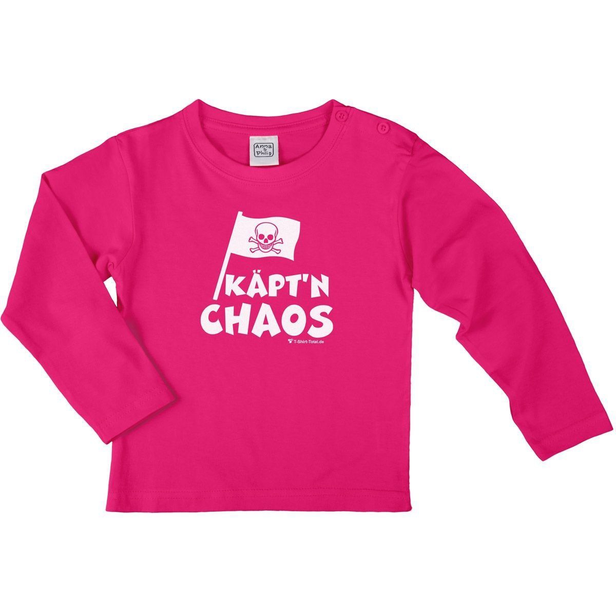 Käptn Chaos Kinder Langarm Shirt pink 134 / 140