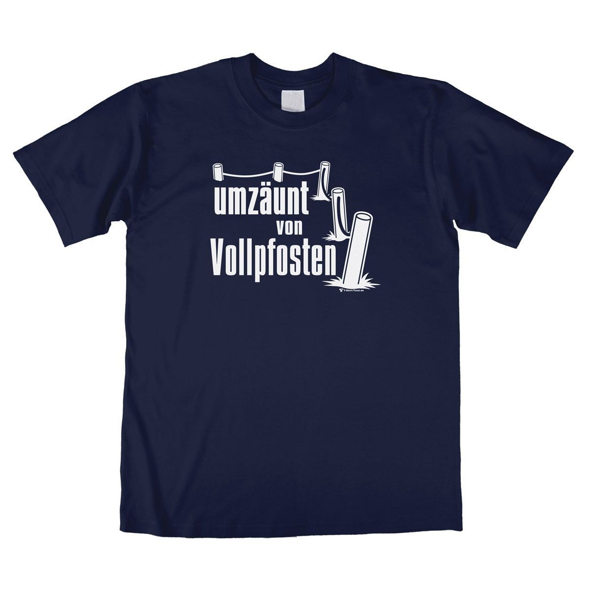 Vollpfosten Unisex T-Shirt navy Large