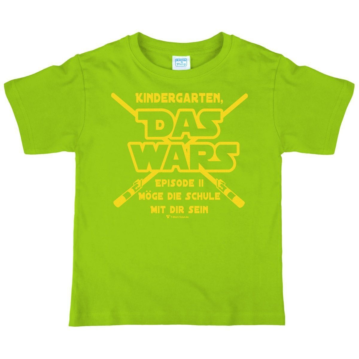 Das wars Kindergarten Kinder T-Shirt hellgrün 122 / 128
