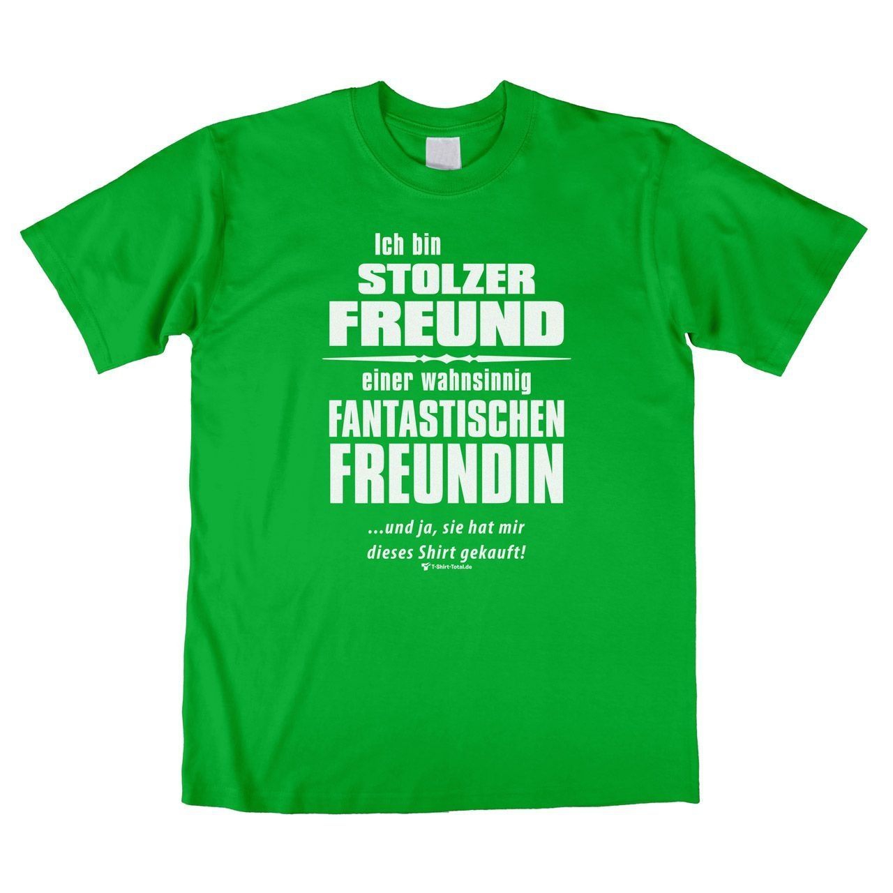 Stolzer Freund Unisex T-Shirt grün Extra Large