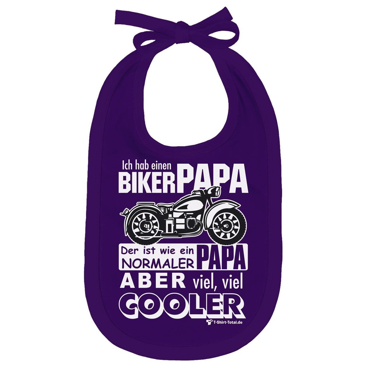 Biker Papa Lätzchen lila