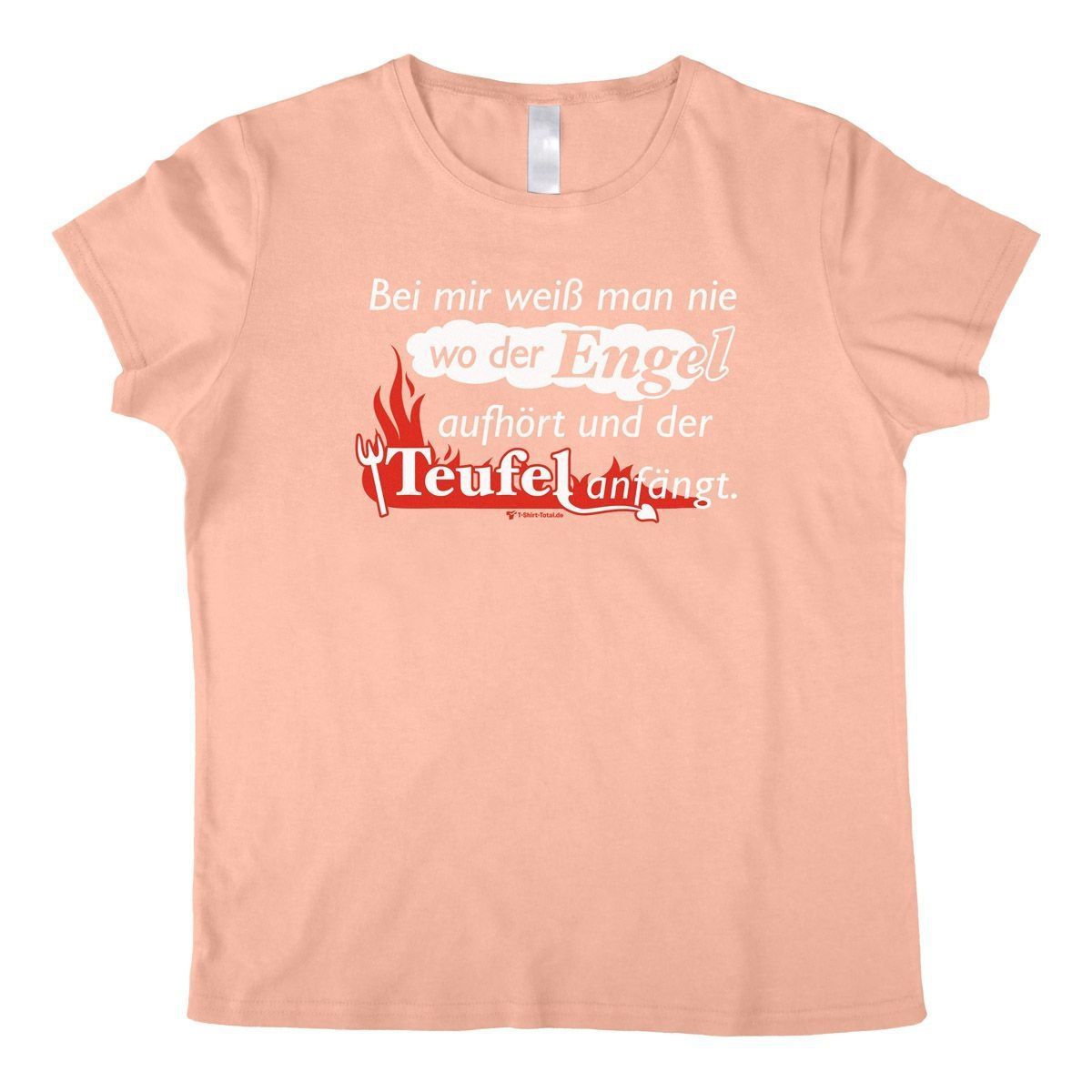 Engel Teufel Woman T-Shirt rosa 2-Extra Large