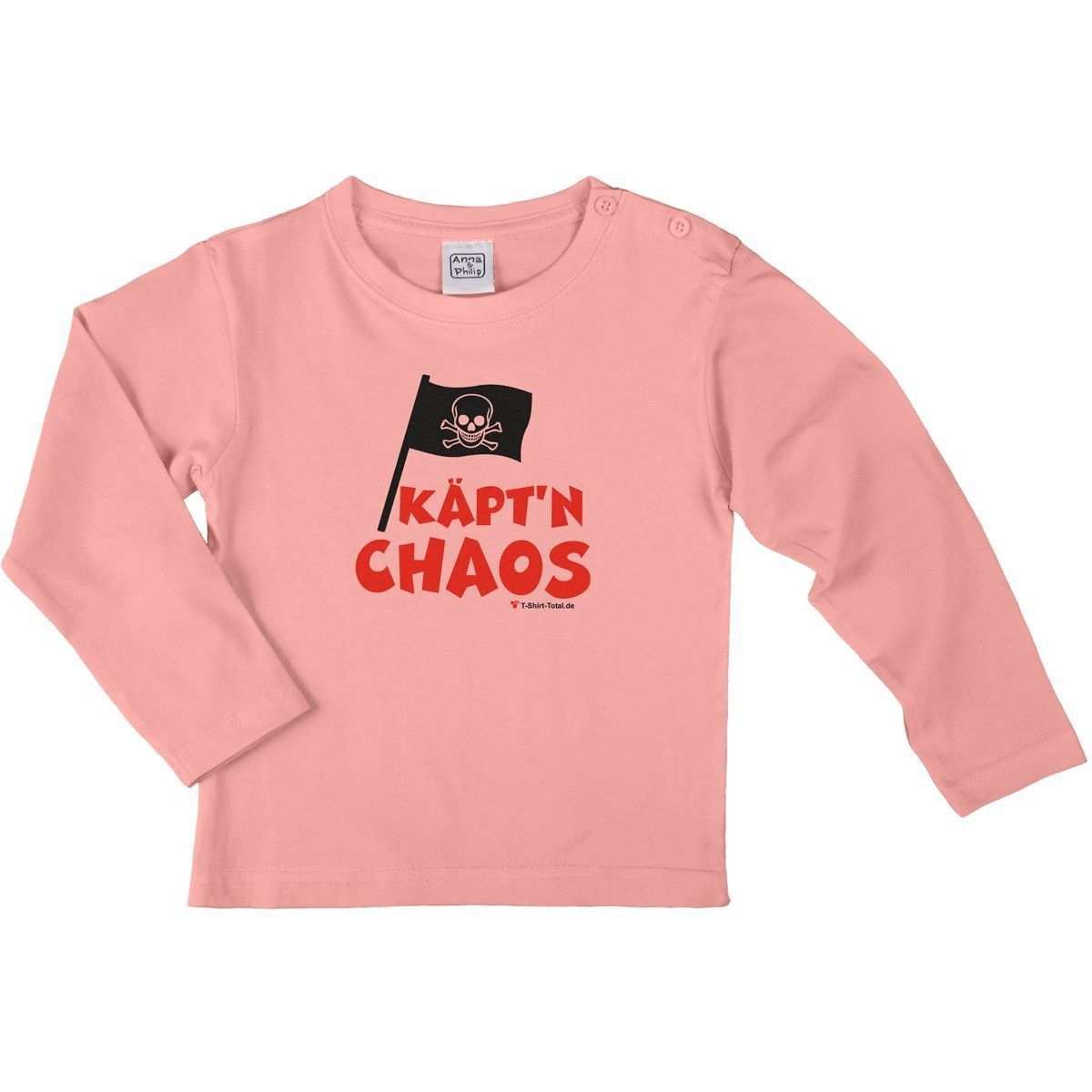 Käptn Chaos Kinder Langarm Shirt rosa 134 / 140
