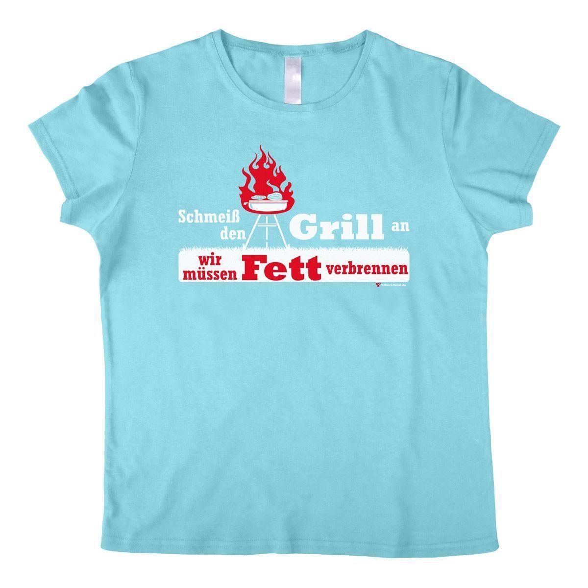 Fett verbrennen Woman T-Shirt hellblau Small