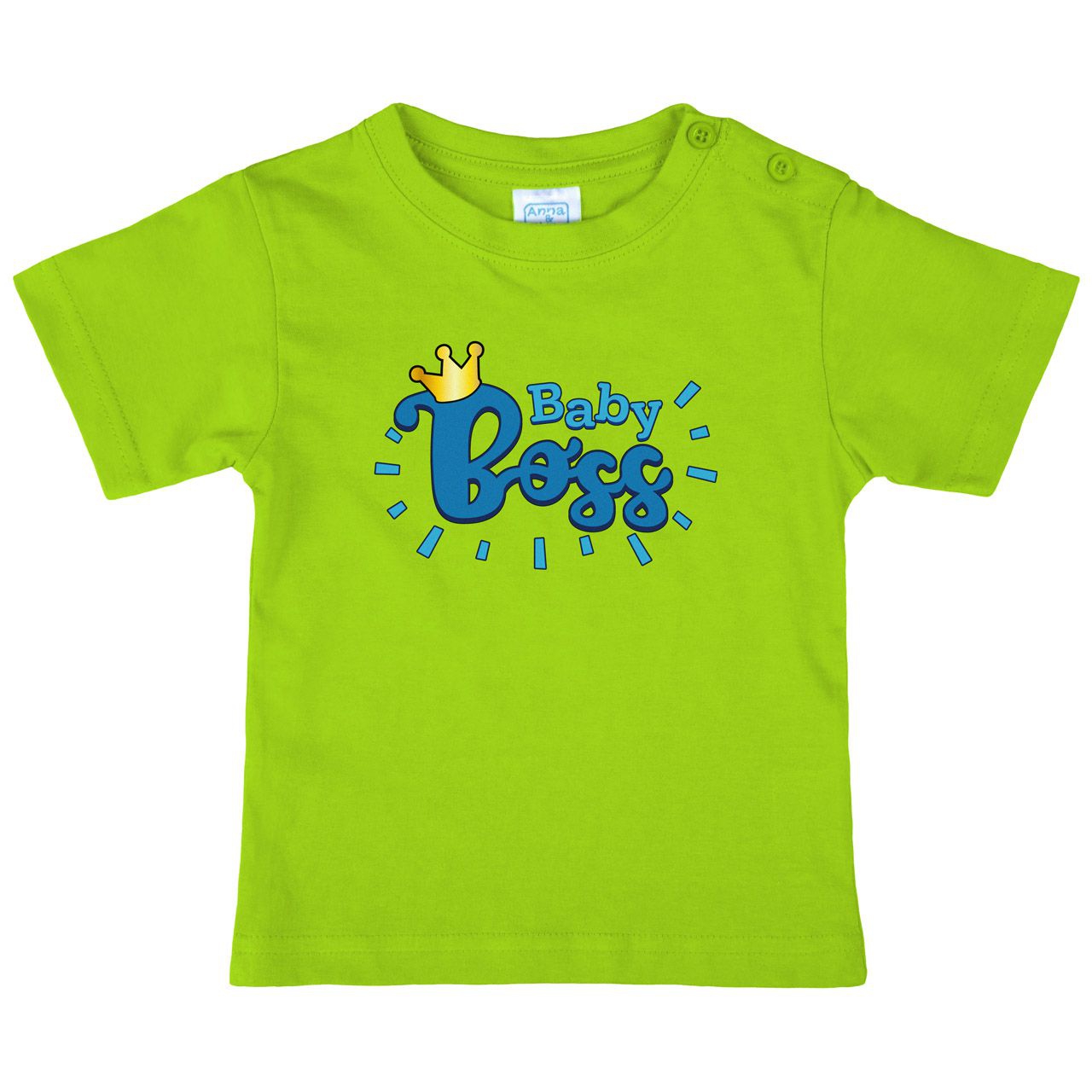 Baby Boss Blau Kinder T-Shirt hellgrün 56 / 62