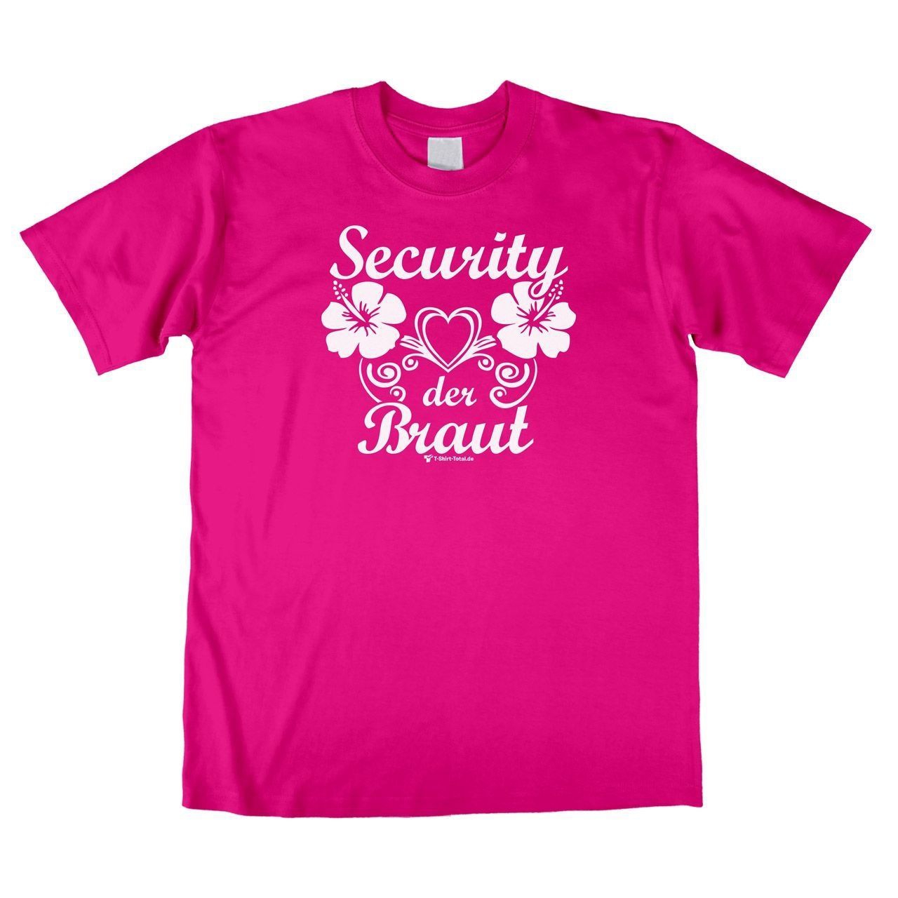 Security der Braut Unisex T-Shirt pink Medium
