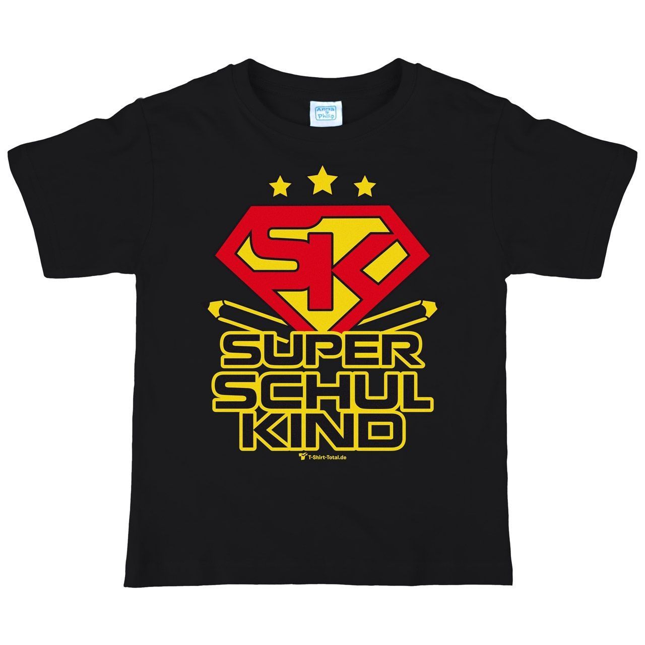 Super Schulkind Kinder T-Shirt schwarz 122 / 128