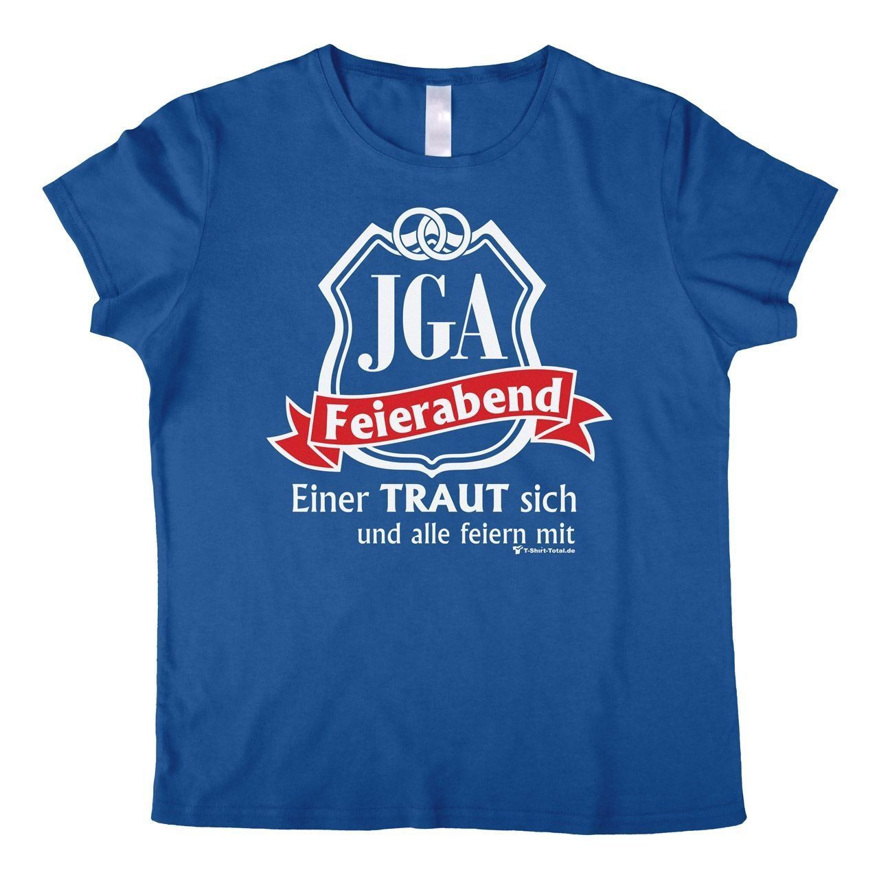 JGA Feierabend Woman T-Shirt royal Small