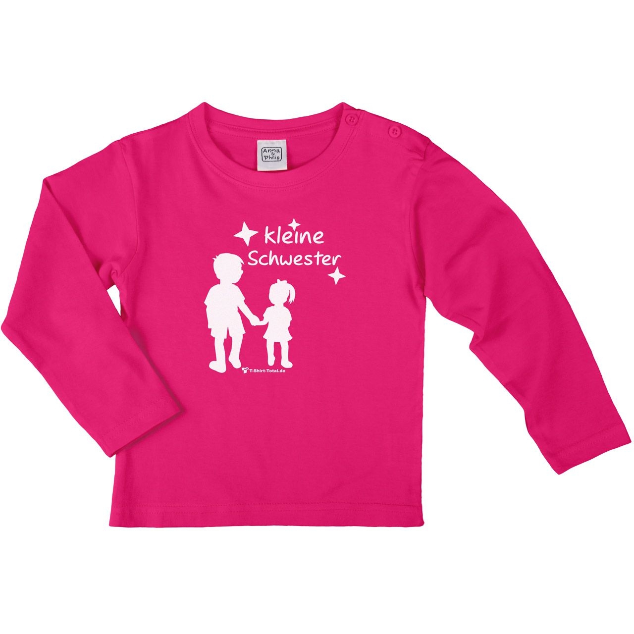 Kleine Schwester JM Kinder Langarm Shirt pink 56 / 62