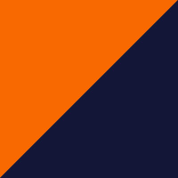 orange / navy